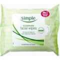 Simple Facial Cleansing Wipes 25s